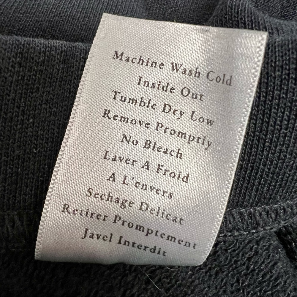 Frank & Eileen Catherine Favorite Cropped Wide Sweatpants Triple Fleece Navy - Picture 8 of 14